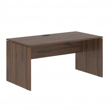 Стол прямой EDST 1580 Дуб Денвер тёмный/Мокко 1560х800х750 EDIS
