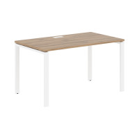 Стол прямой EUST 1380 Дуб Денвер светлый/Белый 1360х800х750 EDIS