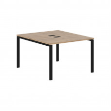 Стол 2-х местный EUWST 1113 Дуб Денвер светлый/Черный 1160х1346х750 EDIS