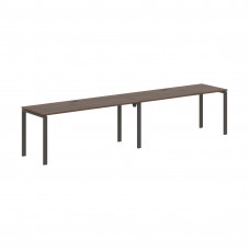 Стол 2-х местный EUWST 3567 Дуб Денвер тёмный/Мокко 3526х670х750 EDIS