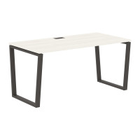 Стол прямой EVST 1580 Ясень Траун/Мокко 1560х800х750 EDIS