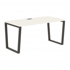 Стол прямой EVST 1580 Ясень Траун/Мокко 1560х800х750 EDIS
