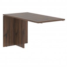 Брифинг-приставка EDB 1367 Дуб Денвер тёмный/Белый 1360х670х750 EDIS