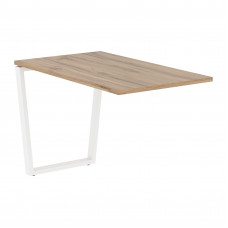 Брифинг-приставка EVB 1167 Дуб Денвер светлый/Белый 1160х670х750 EDIS