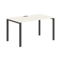 Стол прямой EUST 1380 Ясень Траун/Мокко 1360х800х750 EDIS