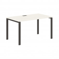 Стол прямой EUST 1380 Ясень Траун/Мокко 1360х800х750 EDIS