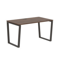 Стол прямой EVST 1380 Дуб Денвер тёмный/Мокко 1360х800х750 EDIS