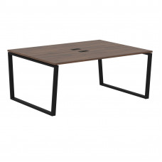 Стол 2-х местный EVWST 1713 Дуб Денвер тёмный/Черный 1760х1346х750 EDIS