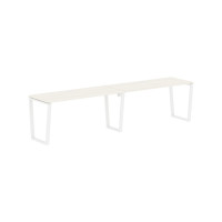 Стол 2-х местный EVWST 3167 Ясень Траун/Белый 3126х670х750 EDIS