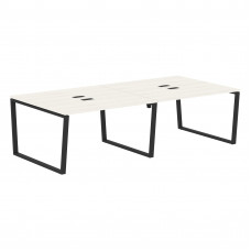 Стол 4-х местный EVWST 2713 Ясень Траун/Черный 2726х1346х750 EDIS