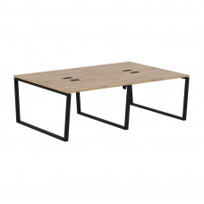 Стол 4-х местный EVWST 2316 Дуб Денвер светлый/Черный 2326х1606х750 EDIS