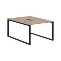 Стол 2-х местный EQWST 1116 Дуб Денвер светлый/Черный 1160х1606х750 EDIS