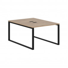 Стол 2-х местный EQWST 1116 Дуб Денвер светлый/Черный 1160х1606х750 EDIS