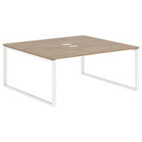Стол 2-х местный EQWST 1716 Дуб Денвер светлый/Белый 1760х1606х750 EDIS