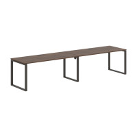 Стол 2-х местный EQWST 3580 Дуб Денвер тёмный/Мокко 3526х800х750 EDIS