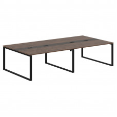 Конференц стол EQCT 3116 Дуб Денвер темный/Мокко/Черный 3126х1606х750 EDIS
