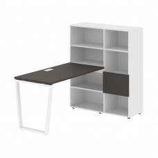 Стол-стеллаж EVRST 1113 Мокко/Белый/Белый 1790х1120х1355 EDIS