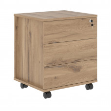 Тумба мобильная EMC-3D.A Дуб Денвер светлый 520х450х605 EDIS