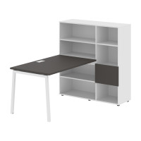 Стол-стеллаж ELRST 1213 Мокко/Белый/Белый 1790х1250х1355 EDIS