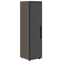 Шкаф со стеклянной дверью VMCS 40.2(L) Дуб Сильвер 400х430х1517 VELION