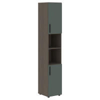 Шкаф высокий узкий VHCS 40.4 Нефрит/Дуб Сильвер 400х430х2253 VELION