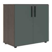 Шкаф низкий широкий VLCS 80.1 Нефрит/Дуб Сильвер 800х430х781 VELION