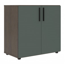 Шкаф низкий широкий VLCS 80.1 Нефрит/Дуб Сильвер 800х430х781 VELION
