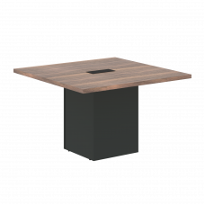 Стол центральный VRCCT 1212 Американский орех/Яшма черный 1200х1200х750 VELION VENEER