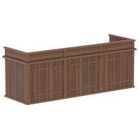 Стол для судей RJST 2480 Орех Даллас 2400х800х910 RATUM