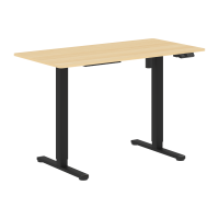Стол письменный AT-002.1 Дуб Светлый/Черный 1200х600х720-1180 XTEN-UP