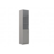 Шкаф колонка комбинированая SR-5U.2(L) Серый 386х375х1815 SIMPLE