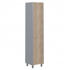Шкаф- колонка с глухой дверью OHC 45.1 Дуб Сонома светлый/Металлик OFFIX NEW