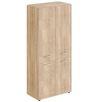 Шкаф с замками в средних и малых дверях и обвязкой DHC 85.3(Z) Дуб Каньон 892х450х1950 DIONI