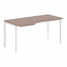 Стол эргономичный СА-1S(L) Ясень Шимо/Белый 1600х900х755. IMAGO-S