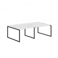 Стол 4-х местный XQWST 2414 Белый/Антрацит 2406х1406х750