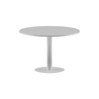 Конференц стол ПРГ-100 Белый/Белый D1000х750 IMAGO