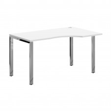 Стол эргономичный XGCET 149(R).1 Белый/Нержавеющая сталь 1400х900х750 XTEN GLOSS