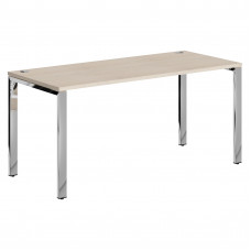 Стол прямой XGST 167.1 Бук Тиара/Нержавеющая сталь 1600х700х750 XTEN GLOSS