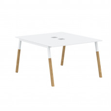 Стол FWST 1113 Белый премиум/Белый-Бук 1180х1370х733 FORTA