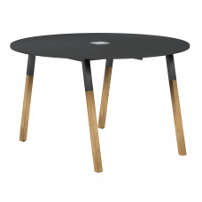 Стол FRST 1250 Черный графит/Антрацит-Бук 1250х1250х733 FORTA