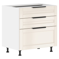 Шкаф напольный с ящиками MOB 8082.2C Бежевая эмаль/Белый 800х560х820 SICILIA