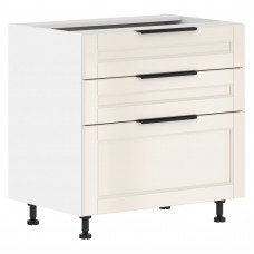 Шкаф напольный с ящиками MOB 8082.2C Бежевая эмаль/Белый 800х560х820 SICILIA