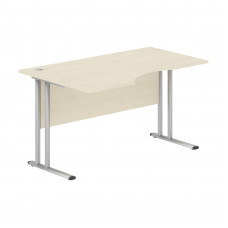 Стол эргономичный СА-2M(L) Клен*/серебро 1400х900х755 IMAGO-M