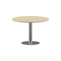 Конференц стол ПРГ 100 Клен*/Алюминий D1000хх750 IMAGO