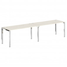 Стол 2-х местный XGWST 3270.1 Сосна Эдмонт/Нержавейка полированная 1600х700х750 XTEN GLOSS