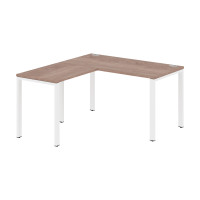 Стол угловой XS6CT 1415 Дуб Сонома/Белый 1400х1500х750 XTEN-S60