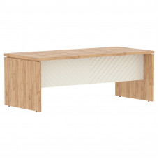 Стол руководителя TLST 209 Дуб Бофорд Z/Латте 2000х900х750 TORR LUX