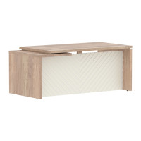 Стол руководителя TLCT 189(R) Дуб Каньон Z/Латте 1800х900х750 TORR LUX