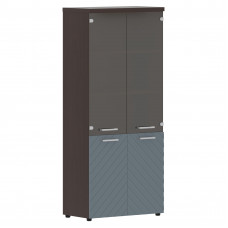 Шкаф комбинированный с топом TLHC 85.2 Серо-голубой/Венге Магия Z 856х450х1968 TORR LUX