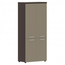 Шкаф со средними и малыми дверьми TLHC 85.3 Капучино/Венге Магия Z 856х450х1968 TORR LUX